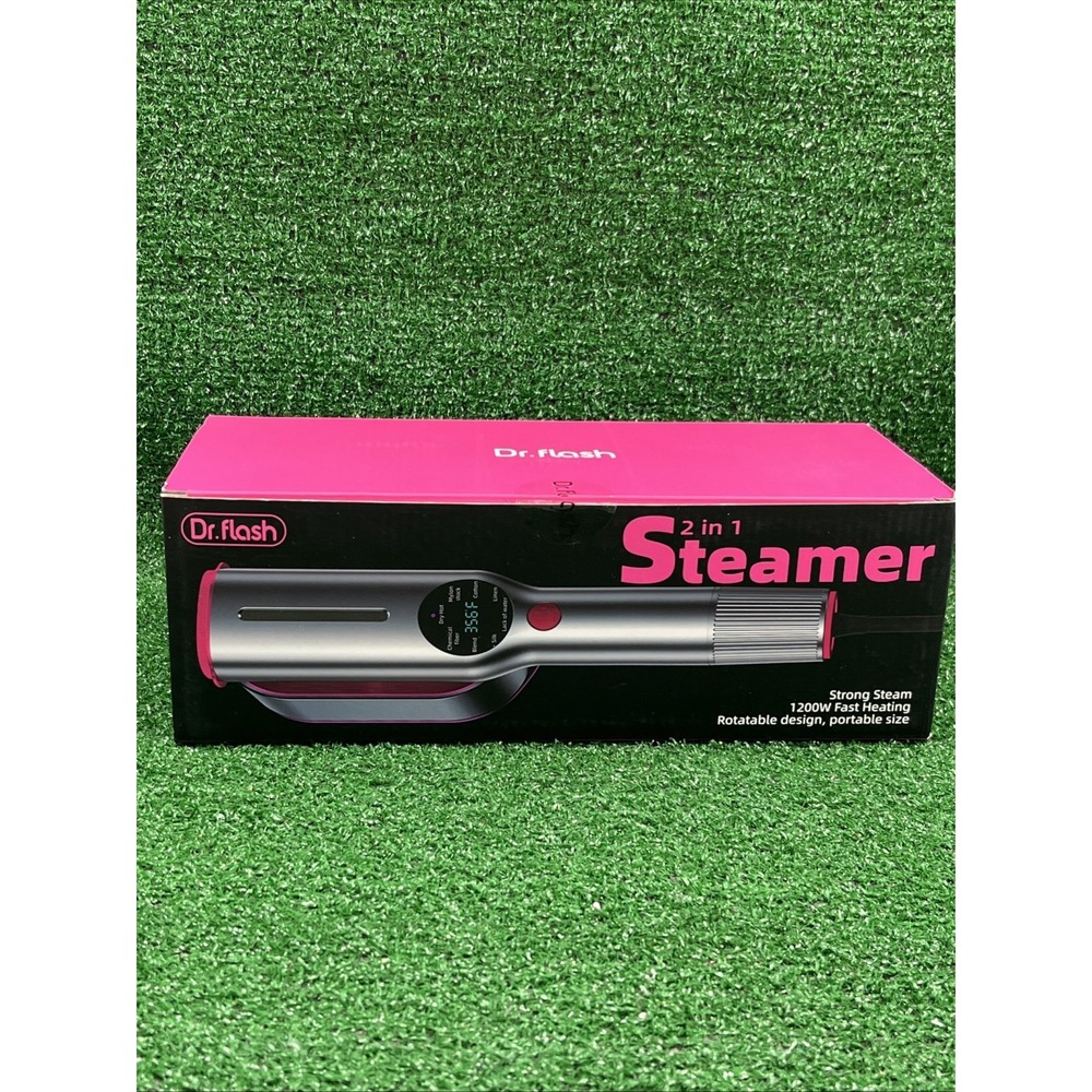 Dr. Flash 2-in-1 Clothes Steamer & Iron 1200W Portable Travel Fast Heating NEW